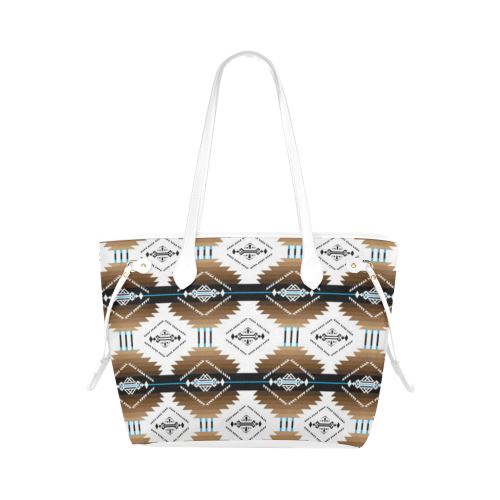Cofitichequi White Clover Canvas Tote Bag (Model 1661) Clover Canvas Tote Bag (1661) e-joyer