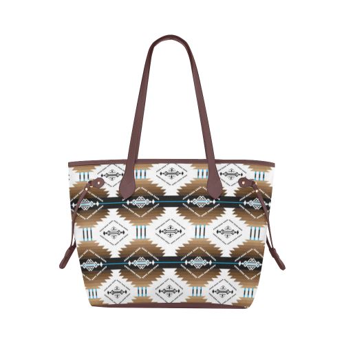 Cofitichequi White Clover Canvas Tote Bag (Model 1661) Clover Canvas Tote Bag (1661) e-joyer