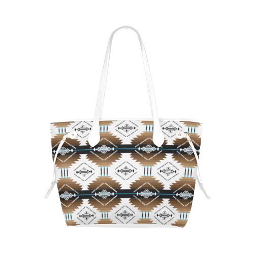 Cofitichequi White Clover Canvas Tote Bag (Model 1661) Clover Canvas Tote Bag (1661) e-joyer