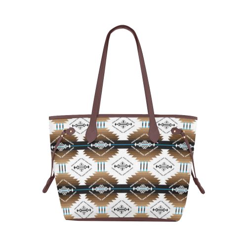 Cofitichequi White Clover Canvas Tote Bag (Model 1661) Clover Canvas Tote Bag (1661) e-joyer