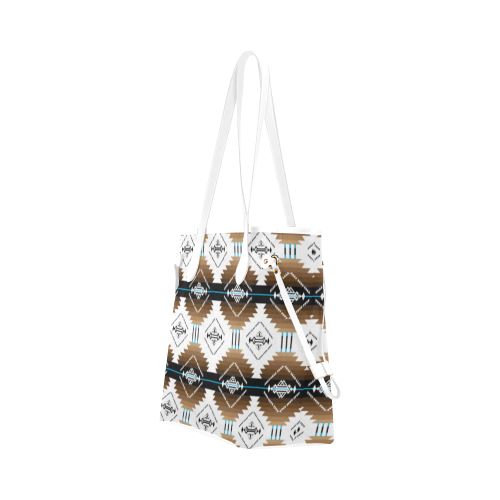 Cofitichequi White Clover Canvas Tote Bag (Model 1661) Clover Canvas Tote Bag (1661) e-joyer