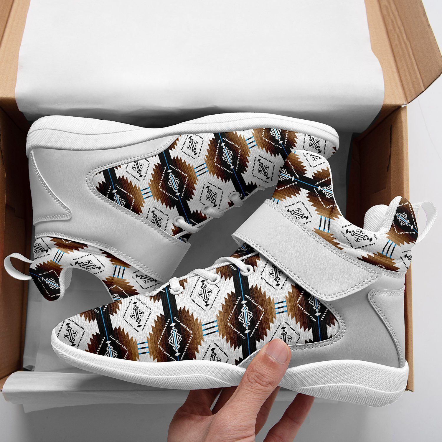 Cofitichequi White Ipottaa Basketball / Sport High Top Shoes - White Sole 49 Dzine