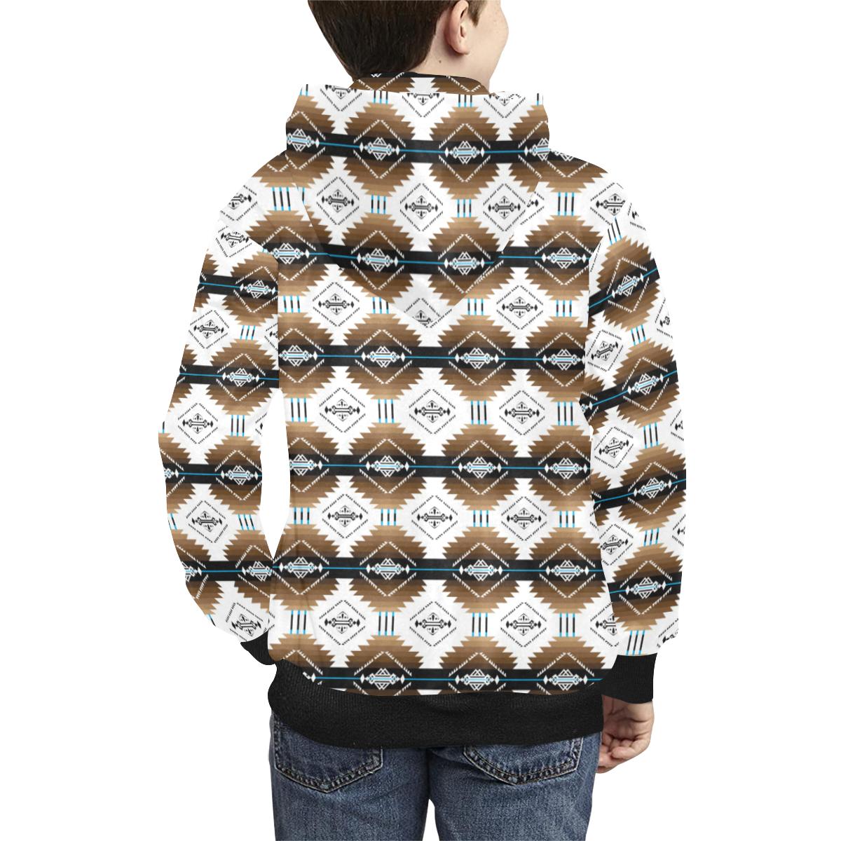 Cofitichequi White Kids' All Over Print Hoodie (Model H38) Kids' AOP Hoodie (H38) e-joyer