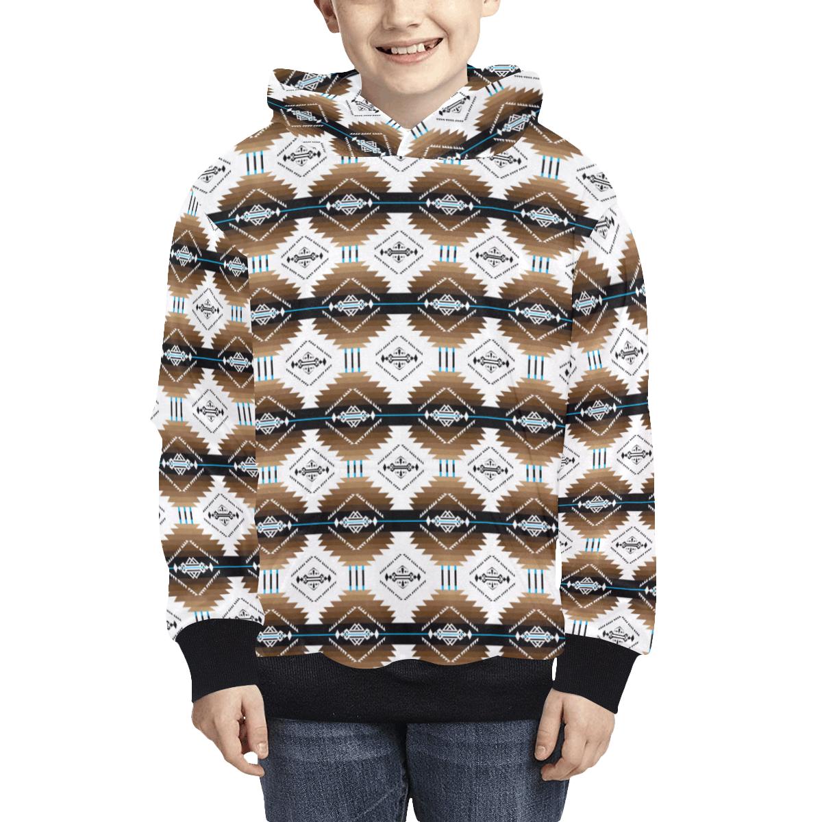 Cofitichequi White Kids' All Over Print Hoodie (Model H38) Kids' AOP Hoodie (H38) e-joyer