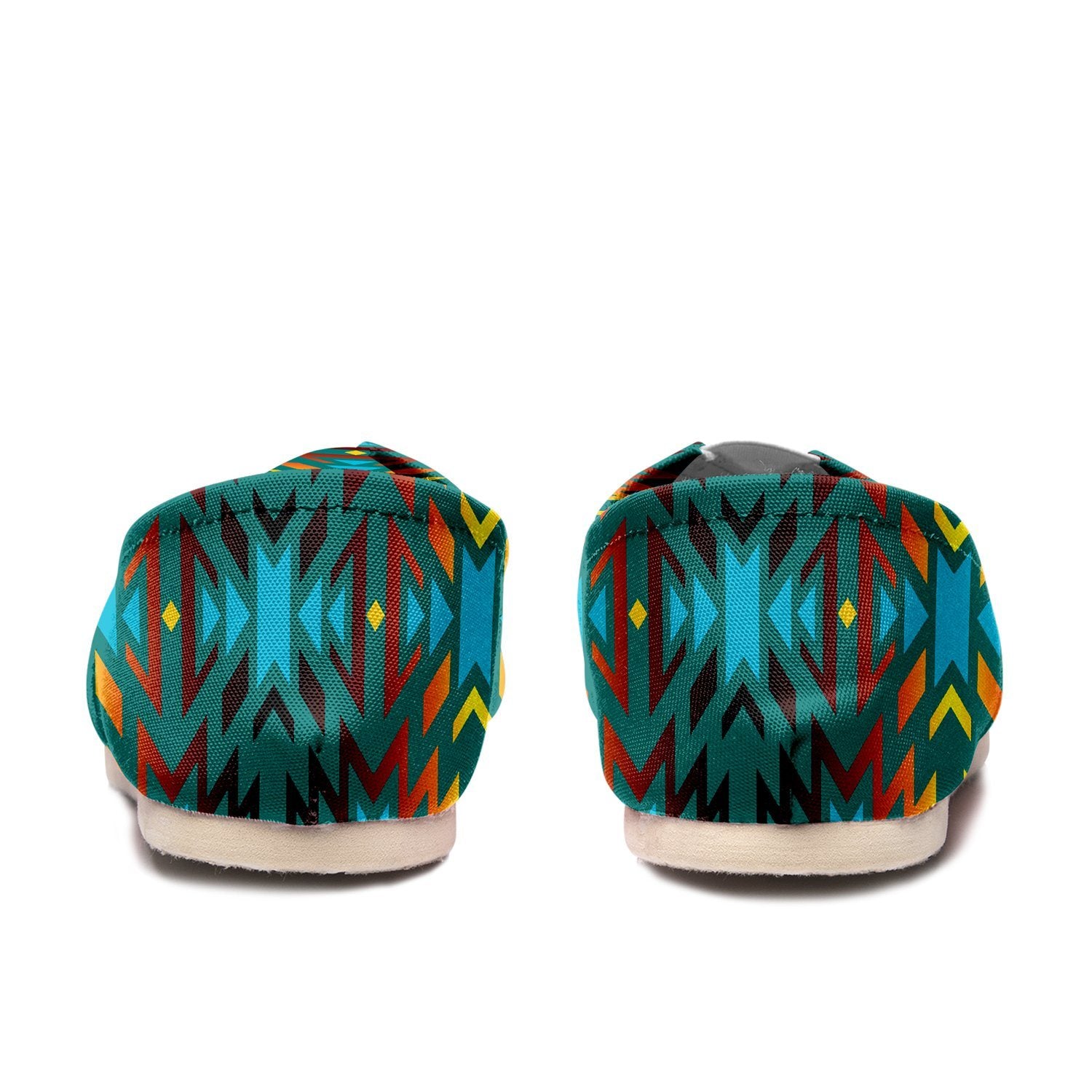 Colors and Turquoise Teal Casual Unisex Slip On Shoe Herman