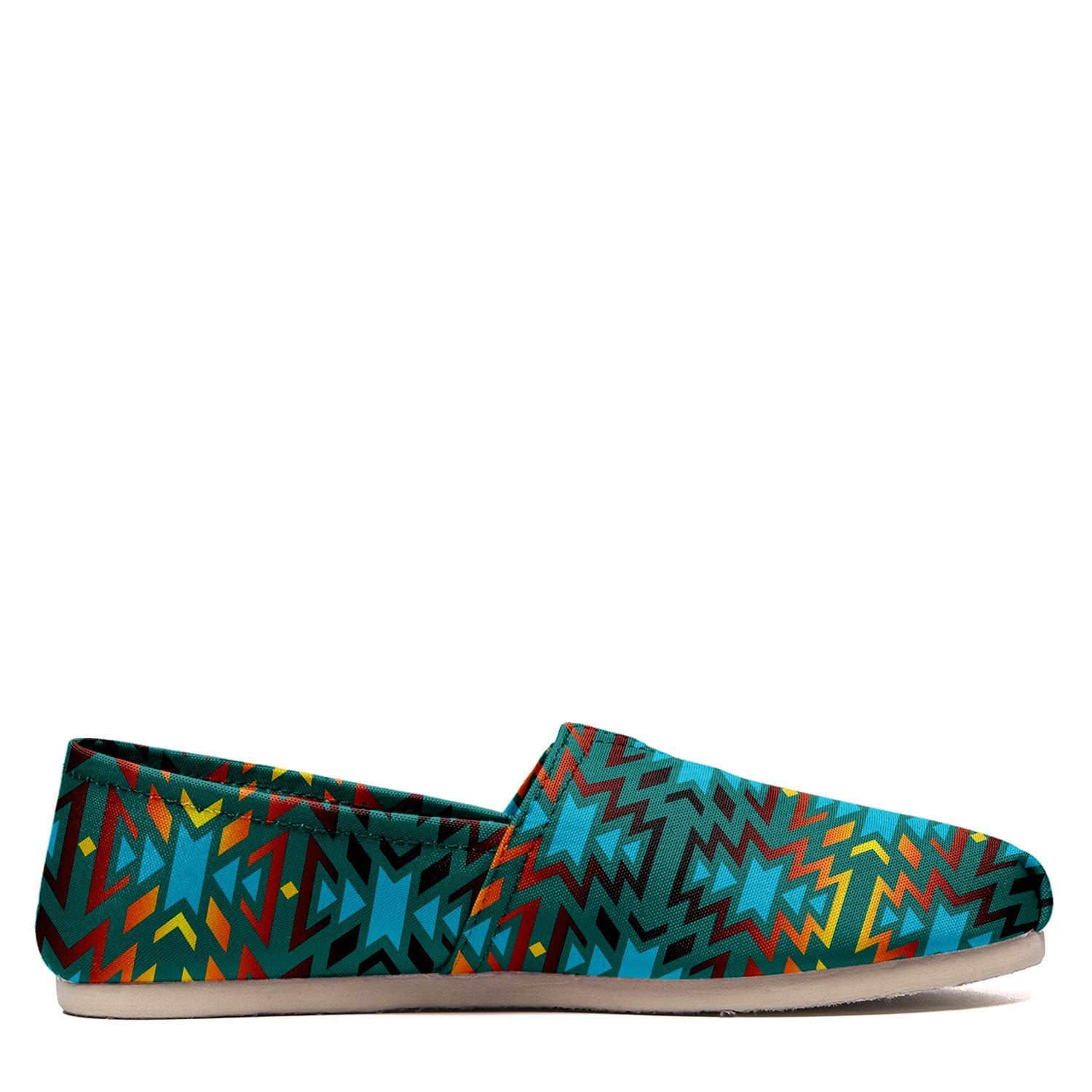 Colors and Turquoise Teal Casual Unisex Slip On Shoe Herman