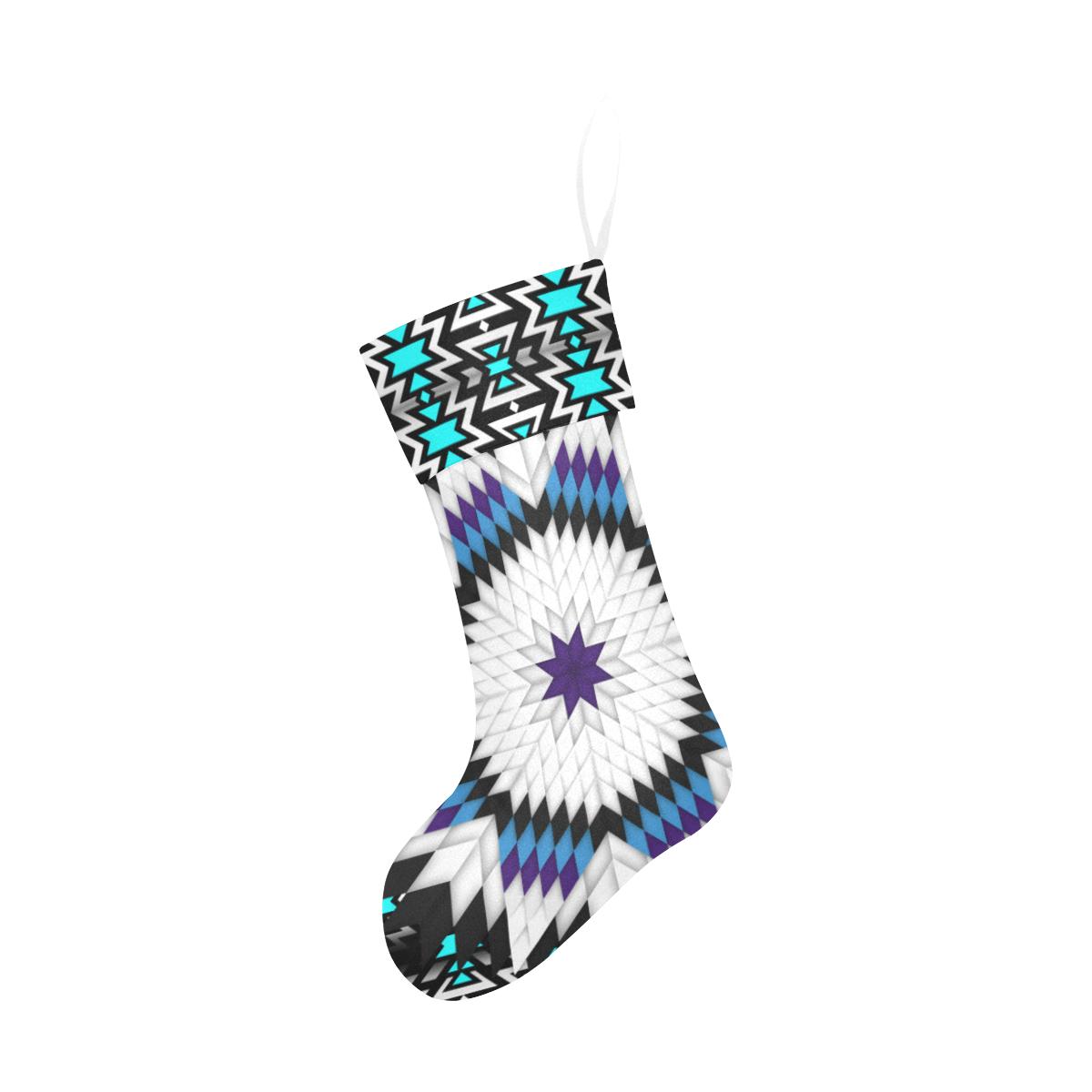 Cool Sky Star Christmas Stocking holiday stocking e-joyer
