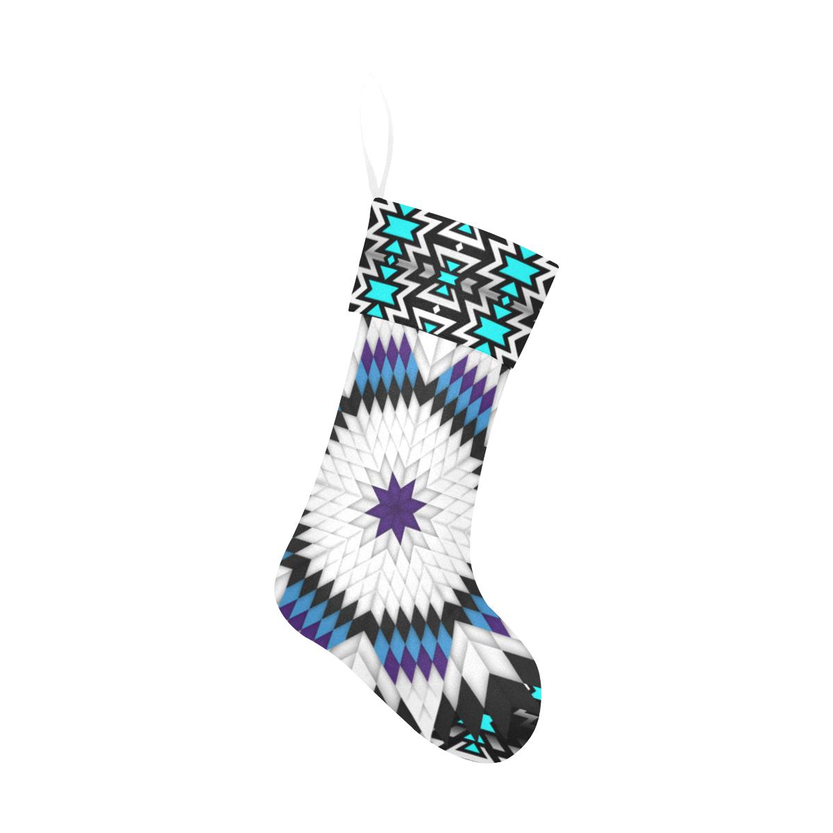 Cool Sky Star Christmas Stocking holiday stocking e-joyer