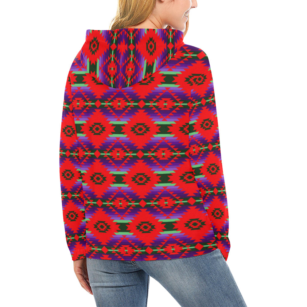 Cree Confederacy Chicken Dance All Over Print Hoodie for Women (USA Size) (Model H13) All Over Print Hoodie for Women (H13) e-joyer