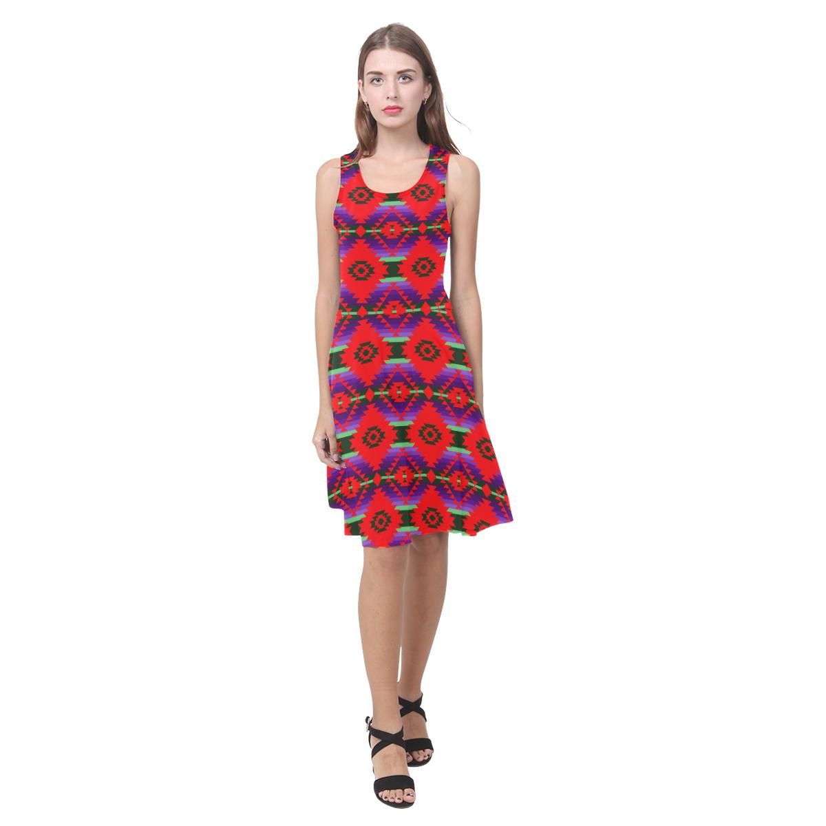 Cree Confederacy Chicken Dance Atalanta Casual Sundress(Model D04) Atalanta Sundress (D04) e-joyer