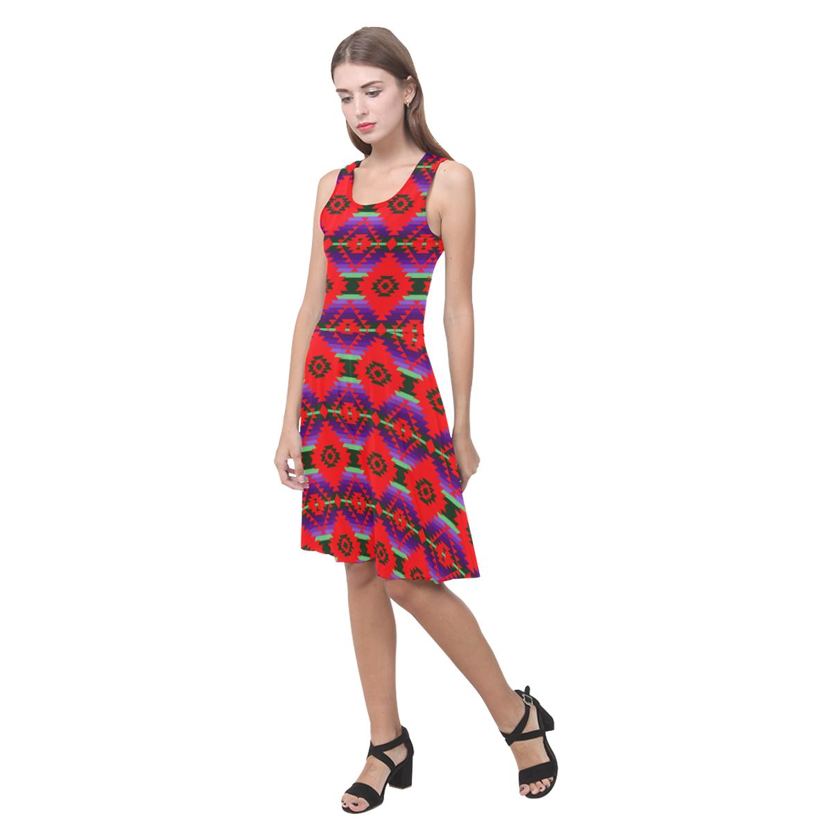 Cree Confederacy Chicken Dance Atalanta Casual Sundress(Model D04) Atalanta Sundress (D04) e-joyer