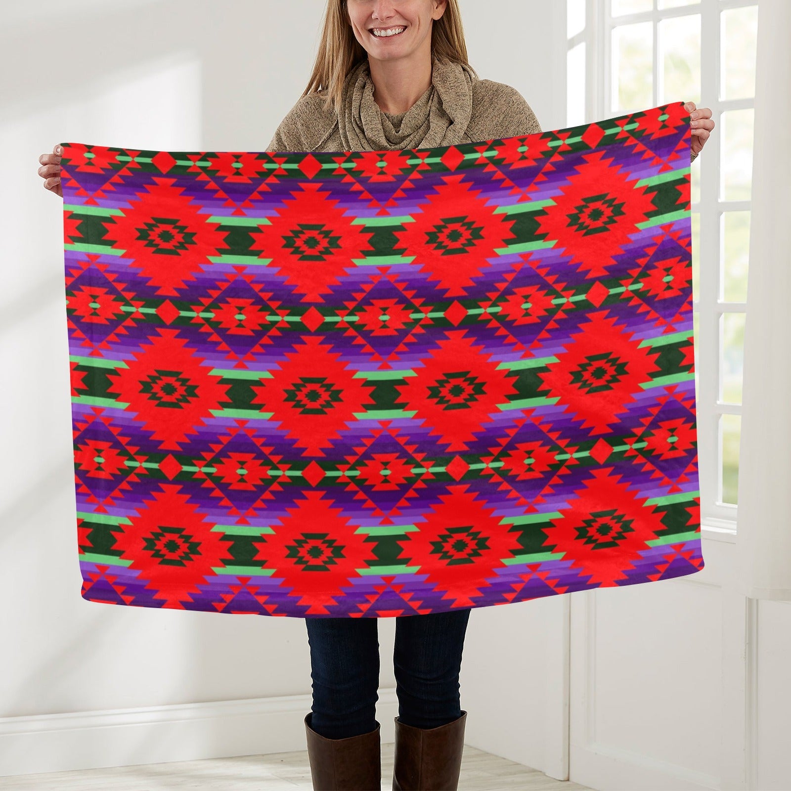 Cree Confederacy Chicken Dance Baby Blanket 30"x40" Baby Blanket 30"x40" e-joyer