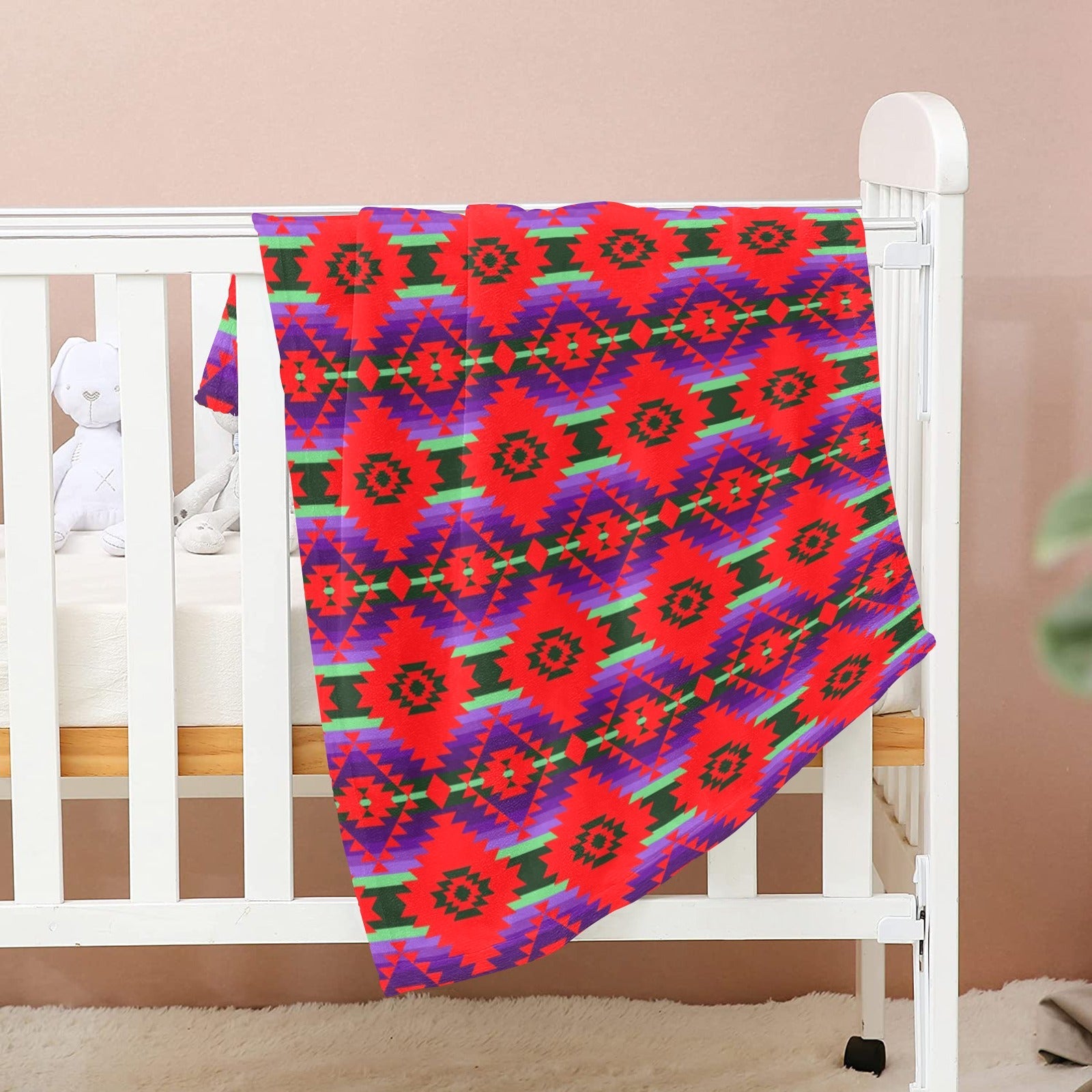 Cree Confederacy Chicken Dance Baby Blanket 30"x40" Baby Blanket 30"x40" e-joyer