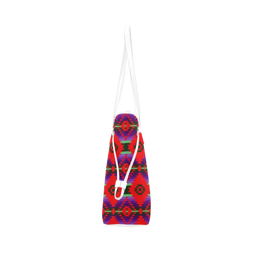 Cree Confederacy Chicken Dance Clover Canvas Tote Bag (Model 1661) Clover Canvas Tote Bag (1661) e-joyer