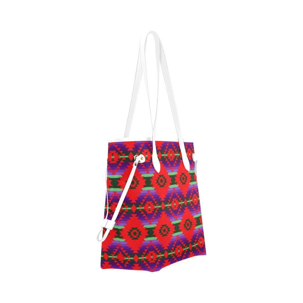 Cree Confederacy Chicken Dance Clover Canvas Tote Bag (Model 1661) Clover Canvas Tote Bag (1661) e-joyer