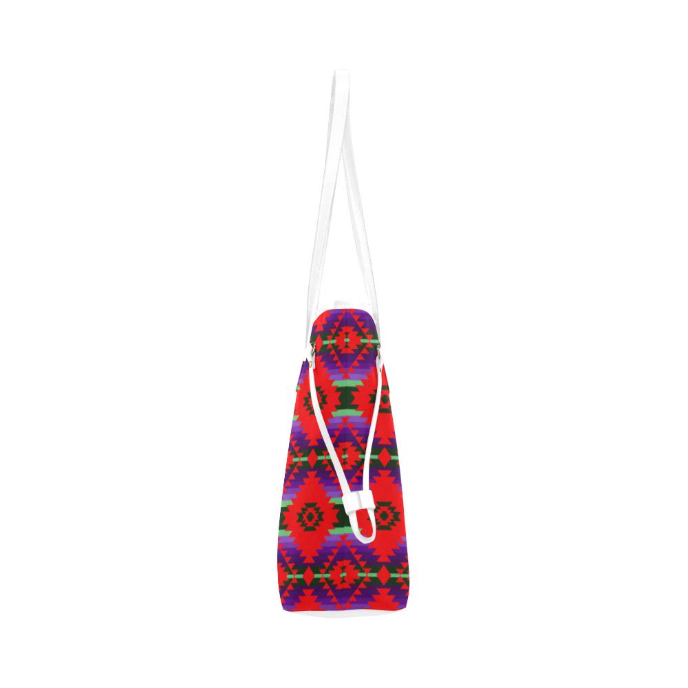 Cree Confederacy Chicken Dance Clover Canvas Tote Bag (Model 1661) Clover Canvas Tote Bag (1661) e-joyer