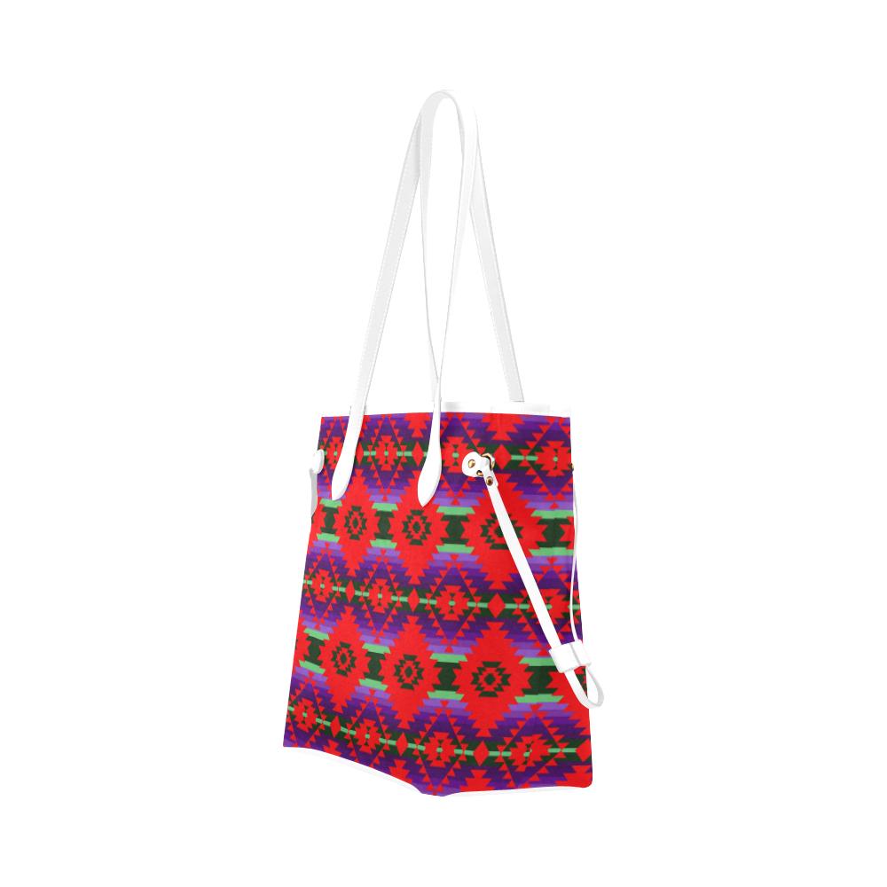 Cree Confederacy Chicken Dance Clover Canvas Tote Bag (Model 1661) Clover Canvas Tote Bag (1661) e-joyer
