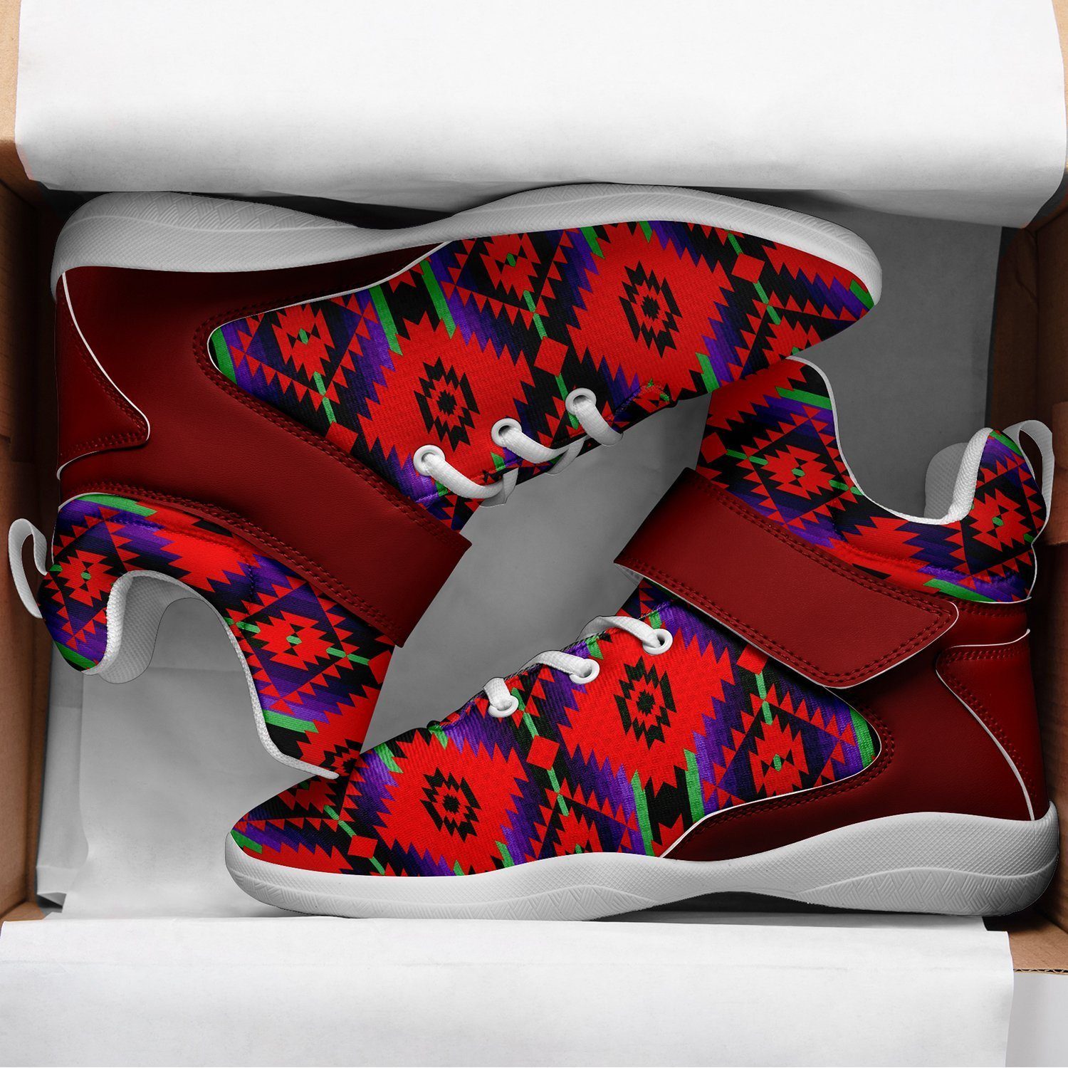 Cree Confederacy Chicken Dance Ipottaa Basketball / Sport High Top Shoes - White Sole 49 Dzine