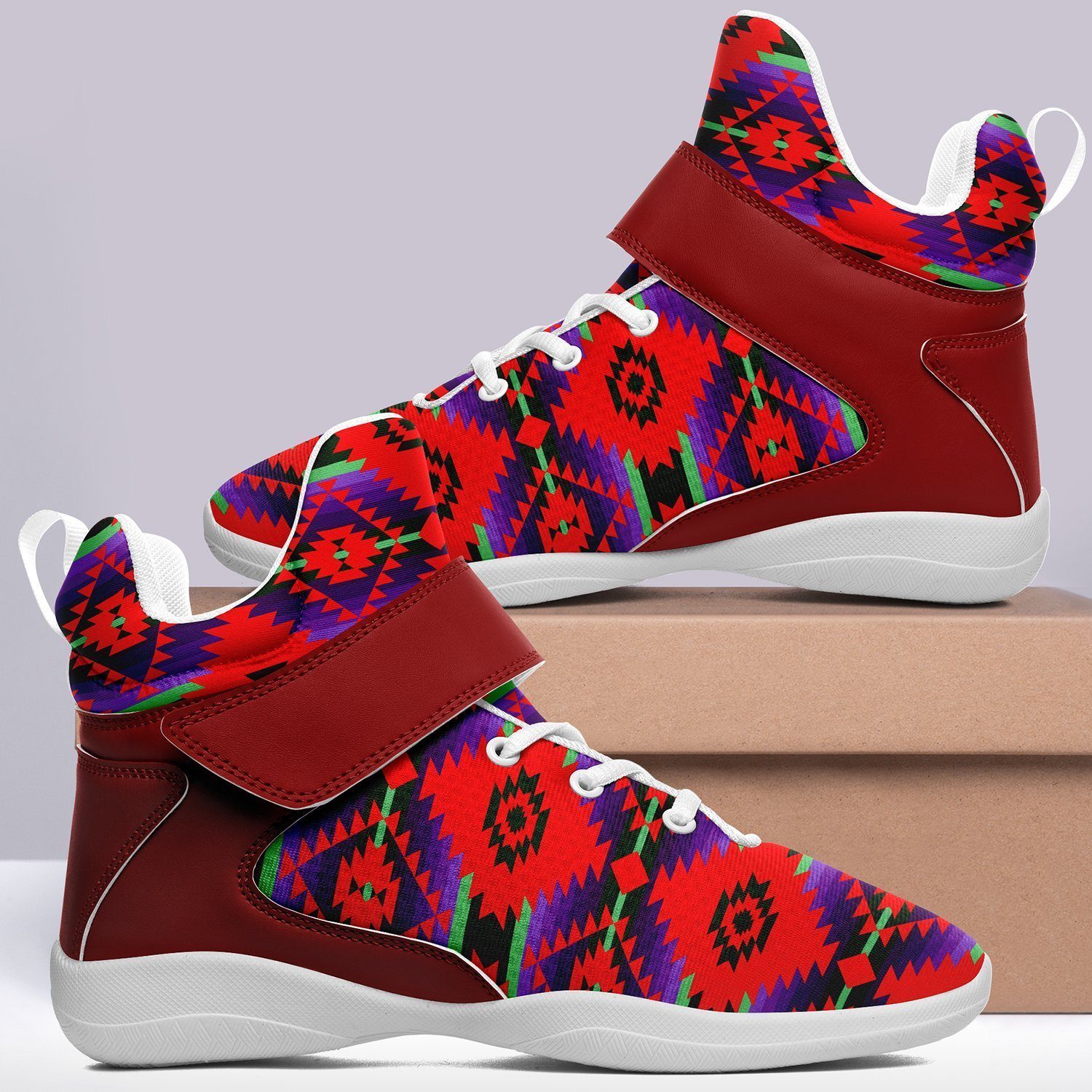 Cree Confederacy Chicken Dance Ipottaa Basketball / Sport High Top Shoes - White Sole 49 Dzine
