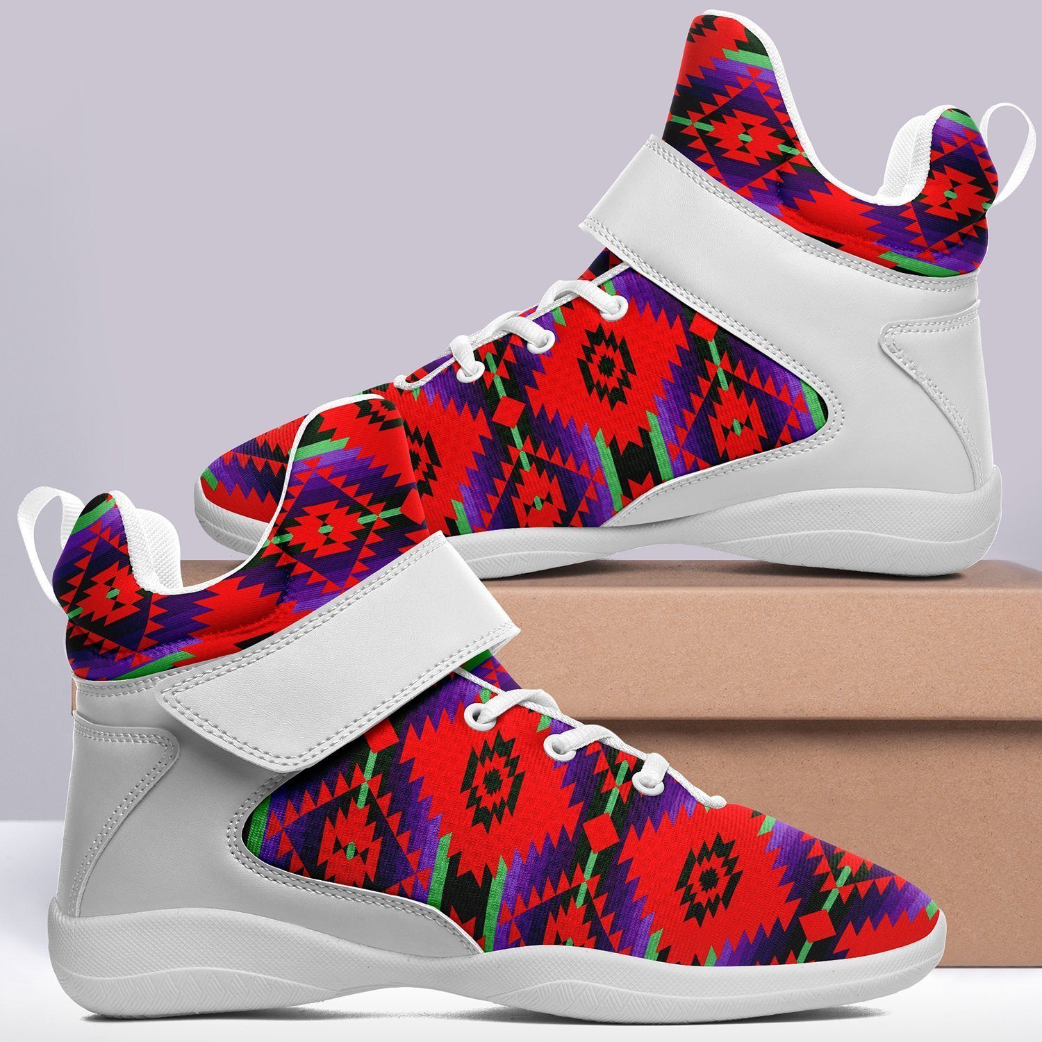 Cree Confederacy Chicken Dance Ipottaa Basketball / Sport High Top Shoes - White Sole 49 Dzine