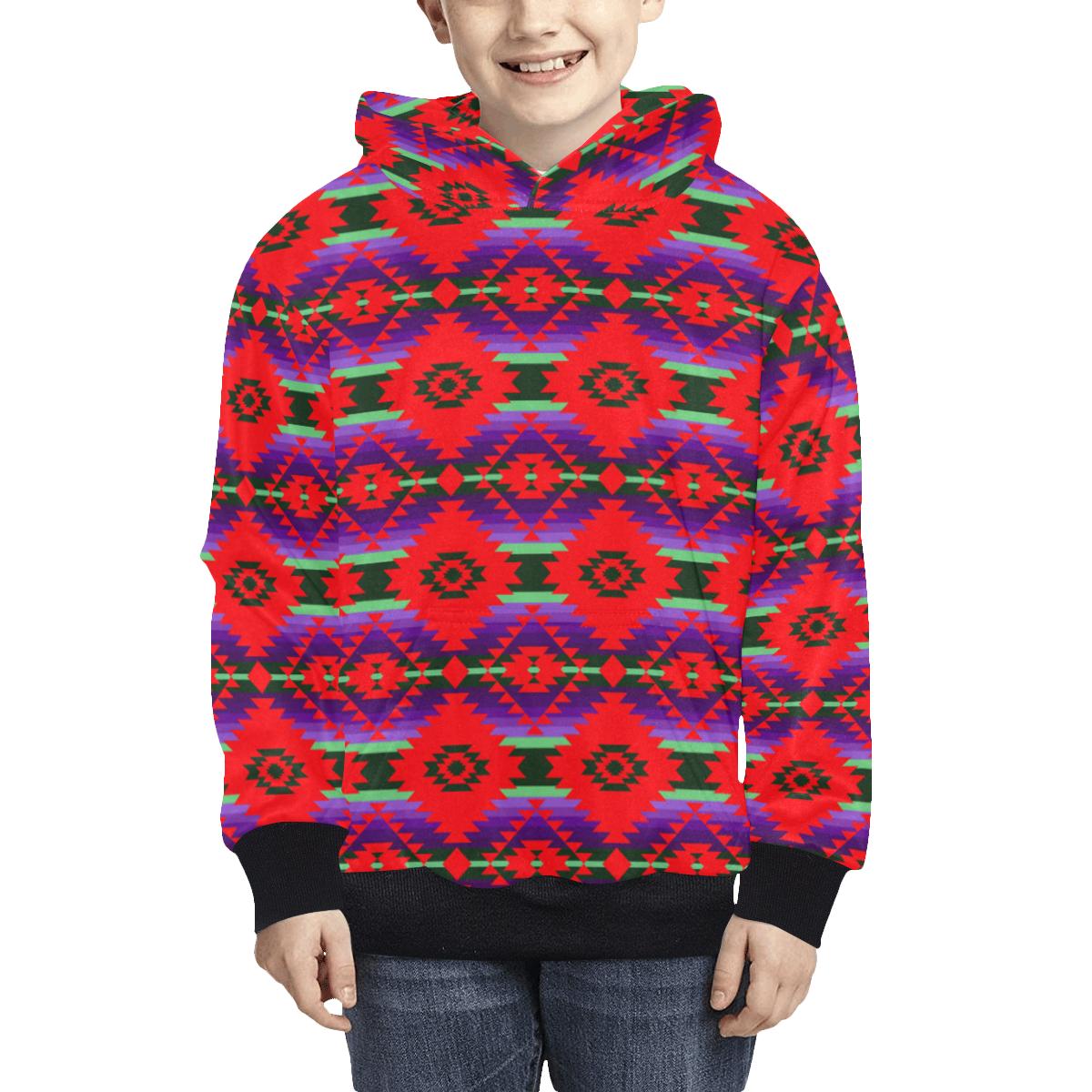 Cree Confederacy Chicken Dance Kids' All Over Print Hoodie (Model H38) Kids' AOP Hoodie (H38) e-joyer