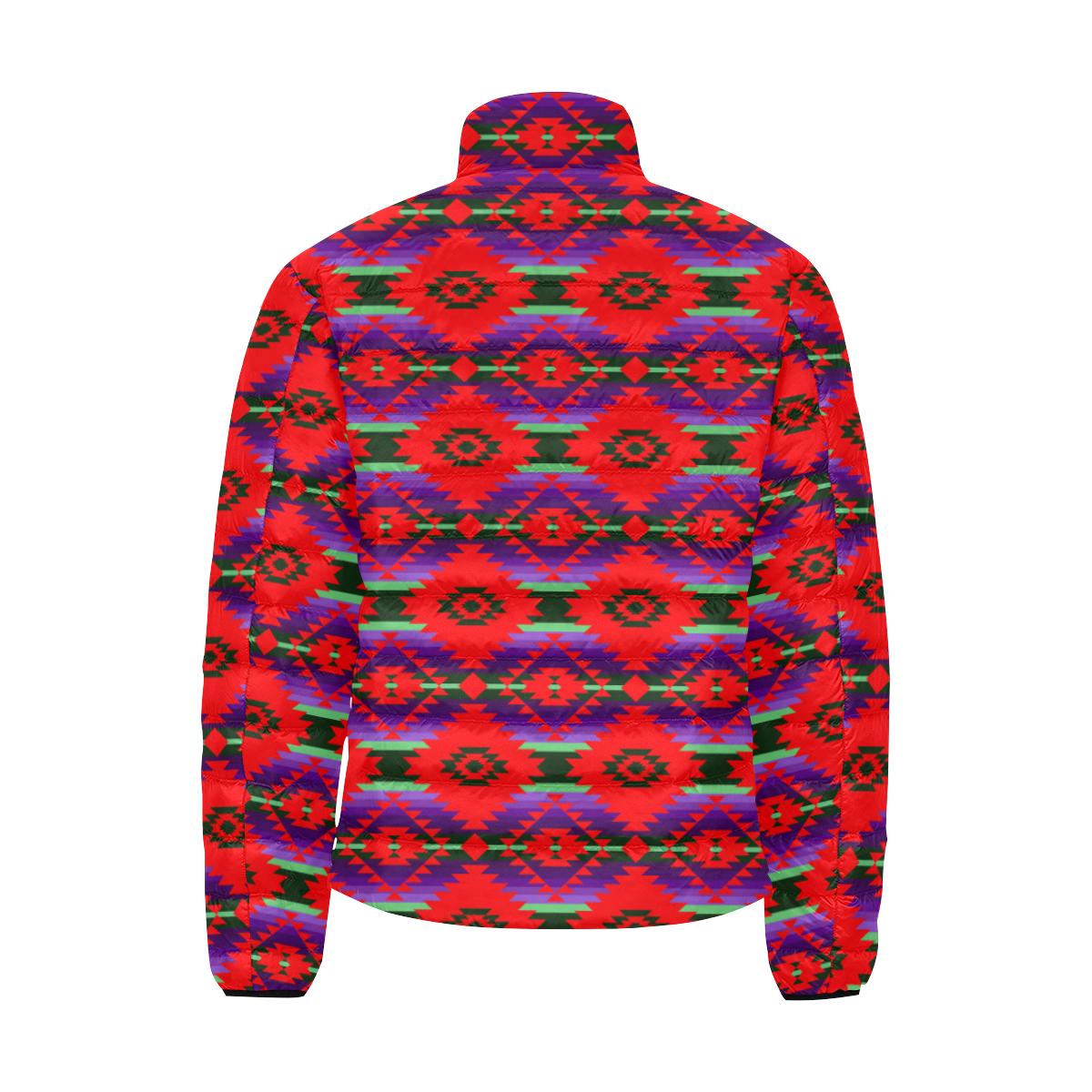 Cree Confederacy Chicken Dance Men's Stand Collar Padded Jacket (Model H41) Men's Stand Collar Padded Jacket (H41) e-joyer