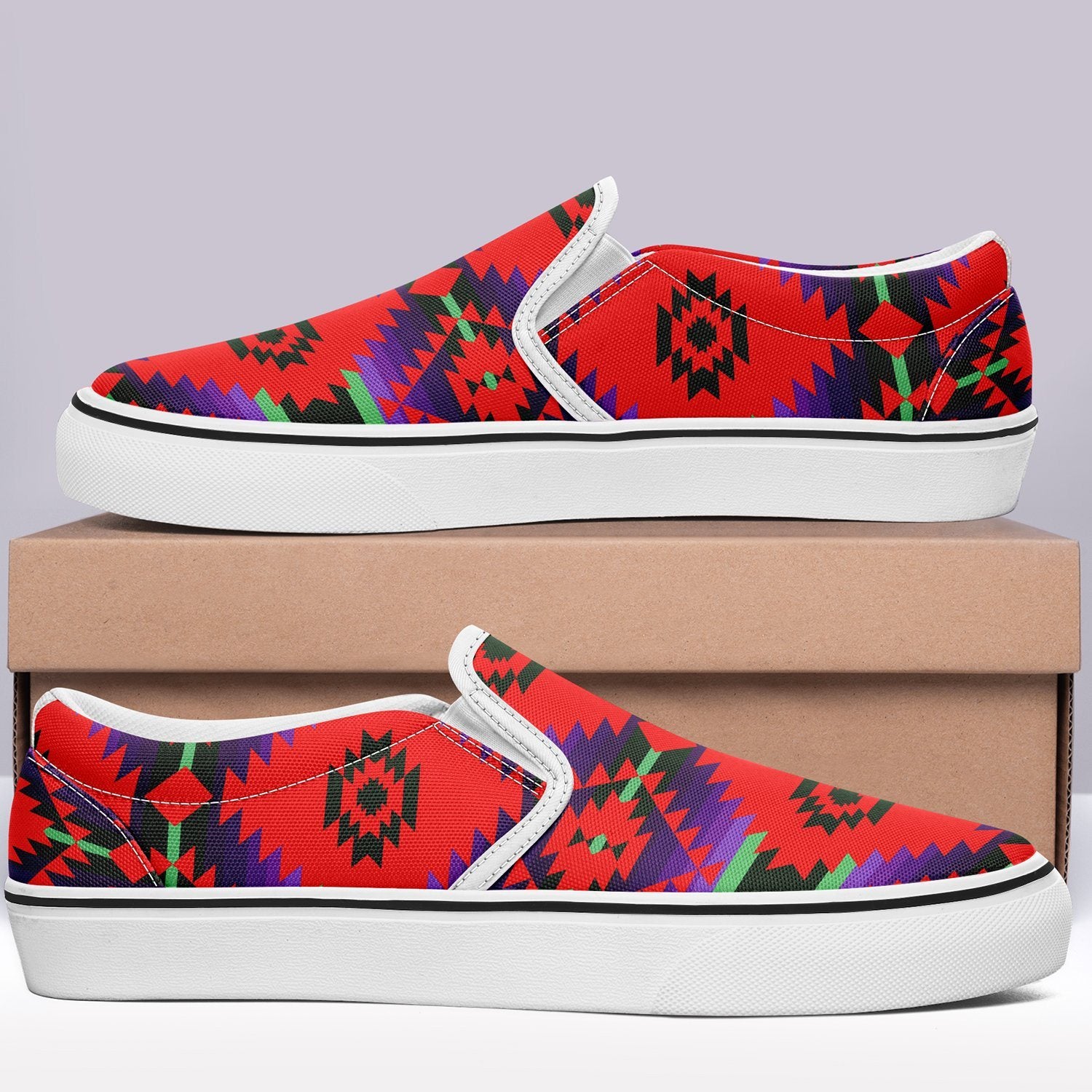 Cree Confederacy Chicken Dance Otoyimm Canvas Slip On Shoes 49 Dzine