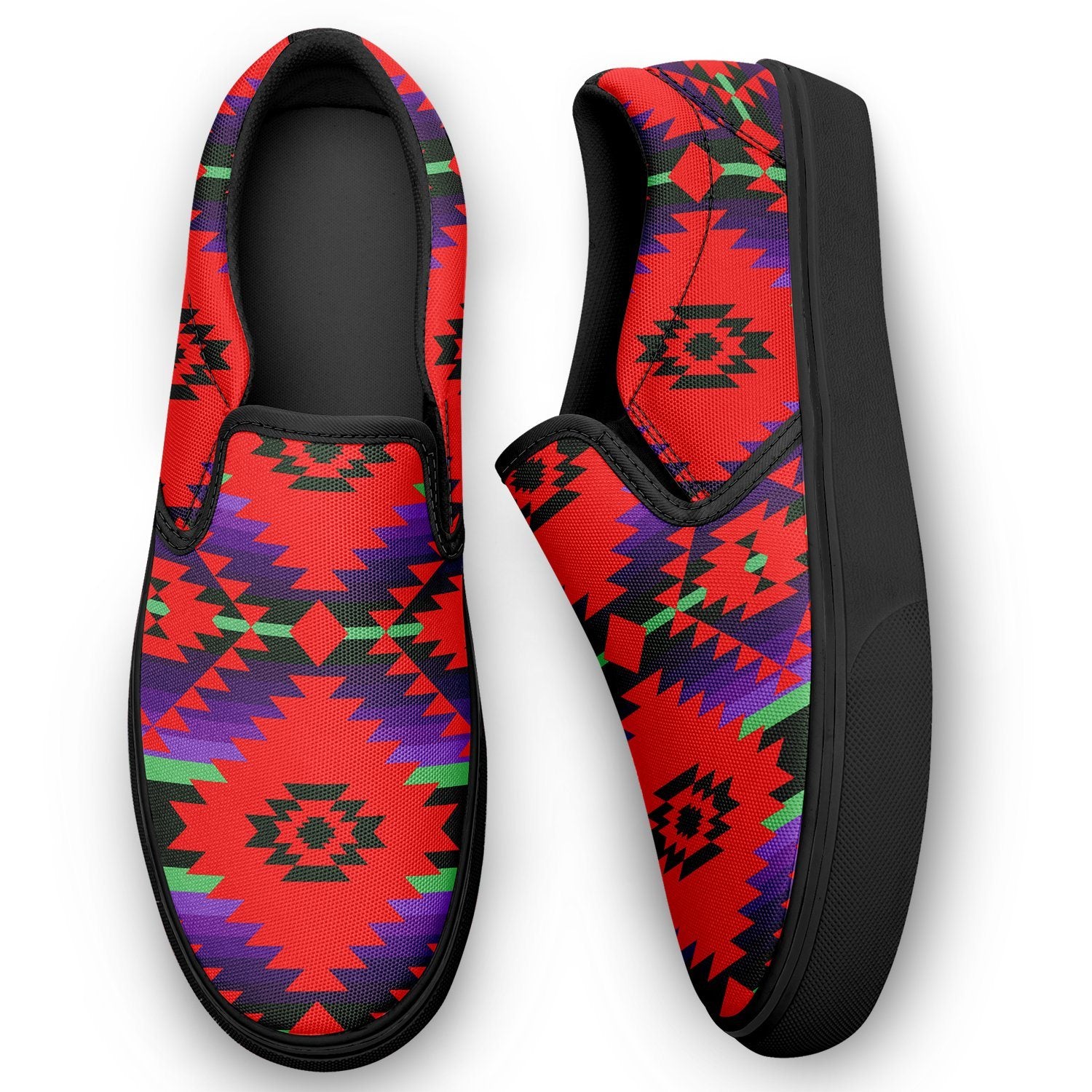 Cree Confederacy Chicken Dance Otoyimm Canvas Slip On Shoes 49 Dzine