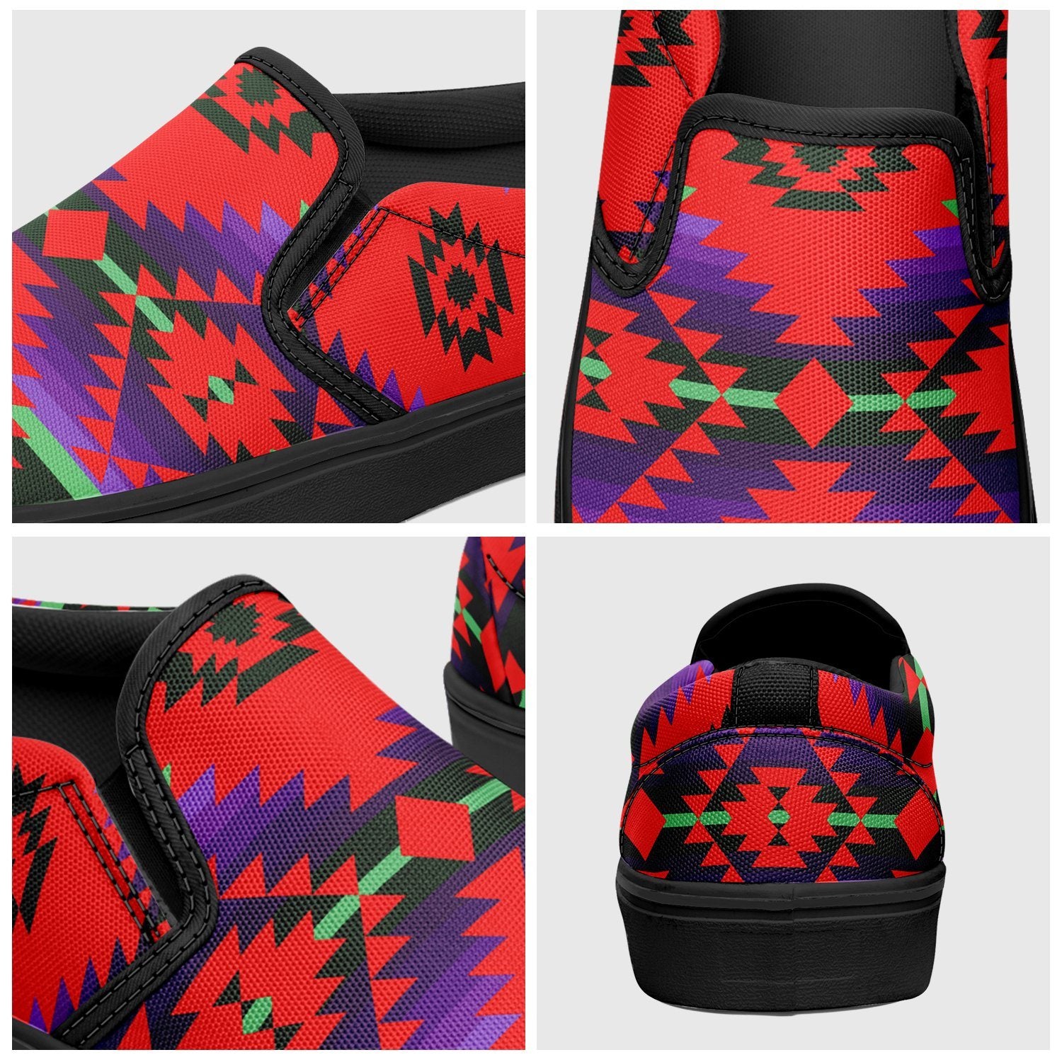 Cree Confederacy Chicken Dance Otoyimm Canvas Slip On Shoes 49 Dzine
