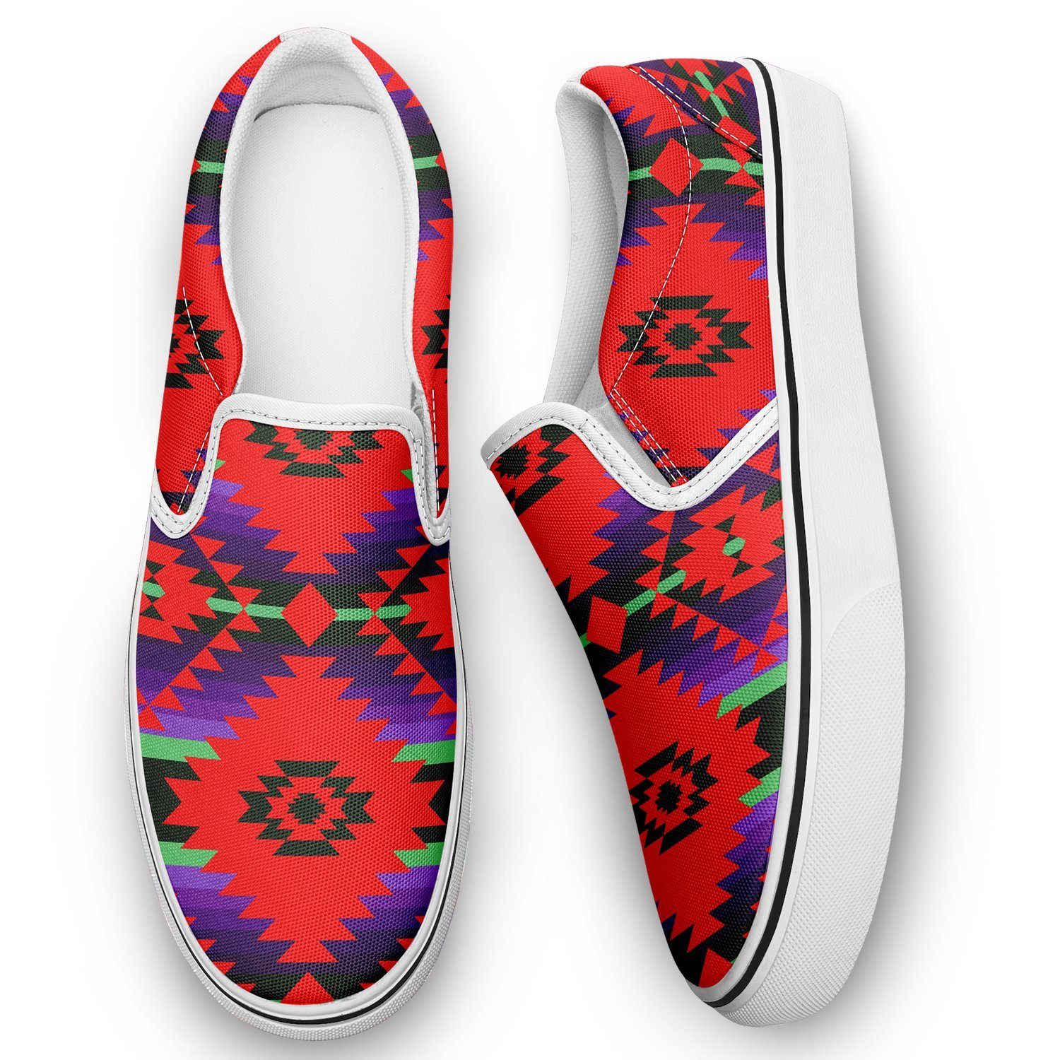 Cree Confederacy Chicken Dance Otoyimm Kid's Canvas Slip On Shoes 49 Dzine