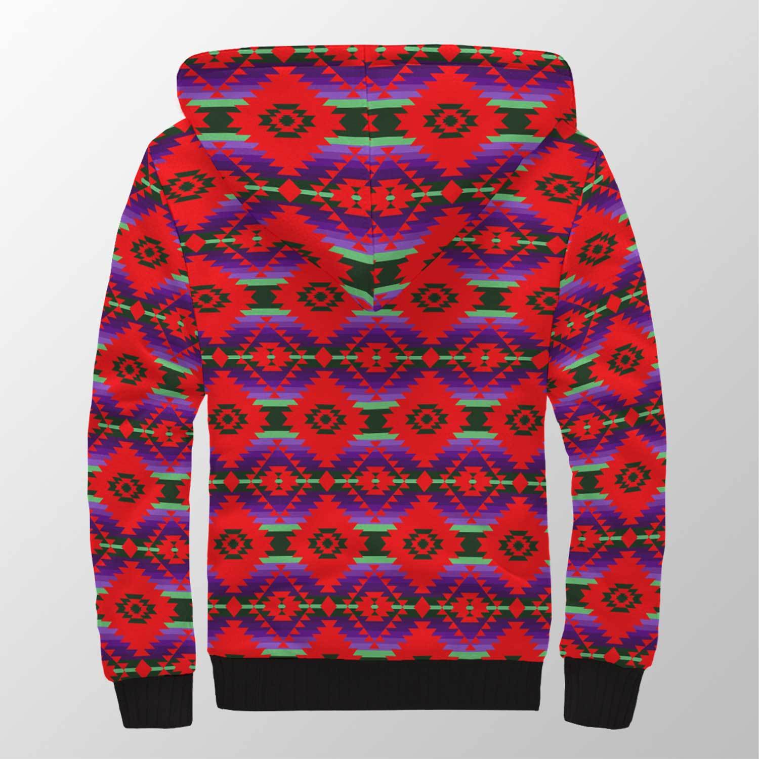Cree Confederacy Chicken Dance Sherpa Hoodie 49 Dzine