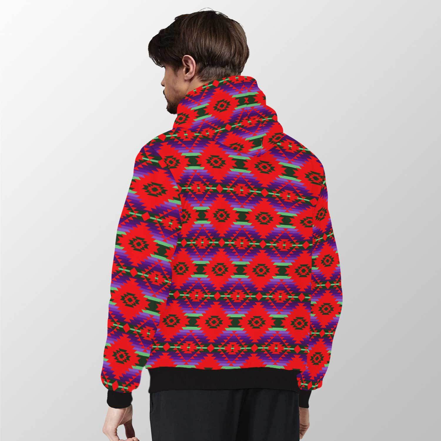 Cree Confederacy Chicken Dance Sherpa Hoodie 49 Dzine