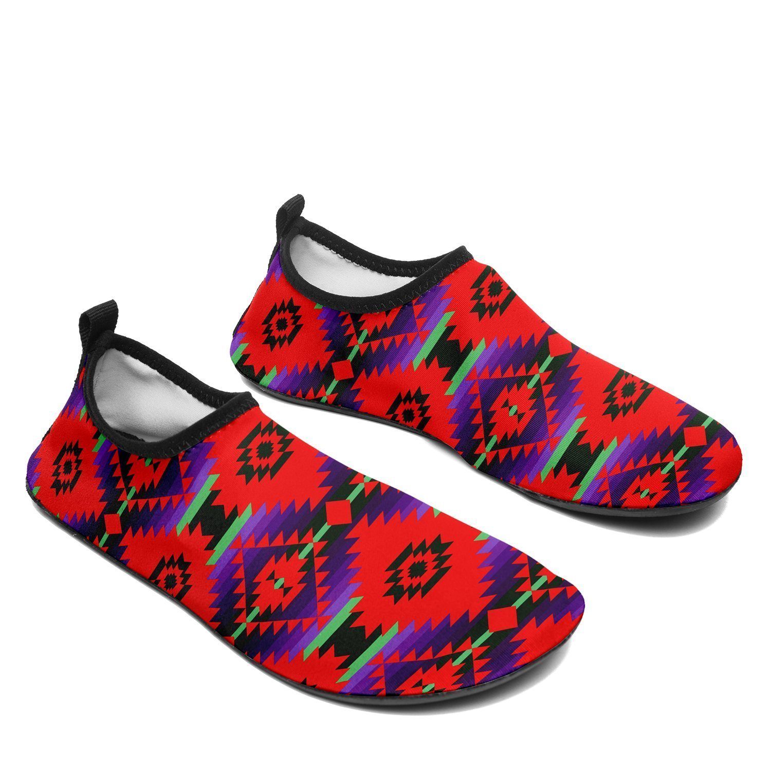 Cree Confederacy Chicken Dance Sockamoccs Kid's Slip On Shoes 49 Dzine