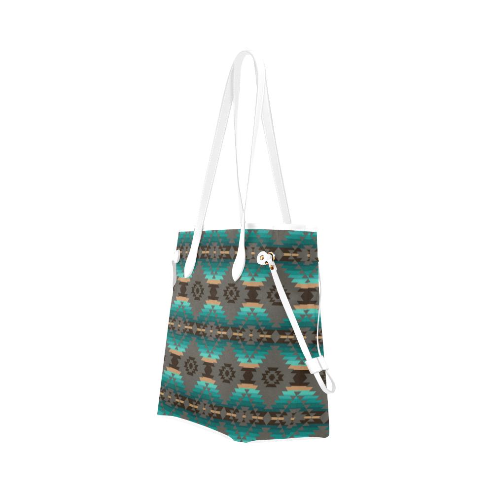 Cree Confederacy Clover Canvas Tote Bag (Model 1661) Clover Canvas Tote Bag (1661) e-joyer