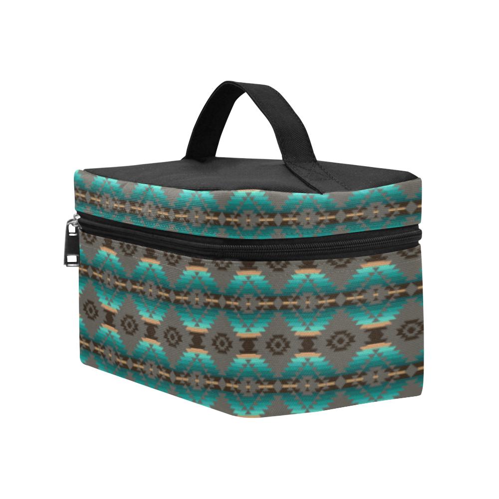 Cree Confederacy Cosmetic Bag/Large (Model 1658) Cosmetic Bag e-joyer