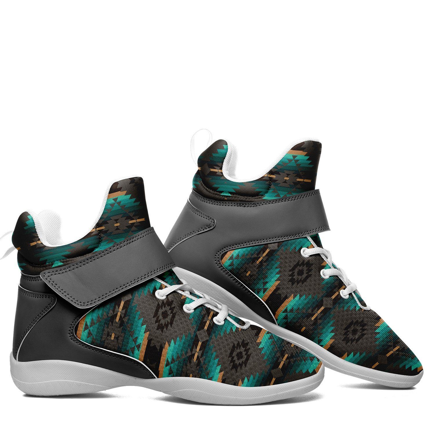 Cree Confederacy Ipottaa Basketball / Sport High Top Shoes - White Sole 49 Dzine