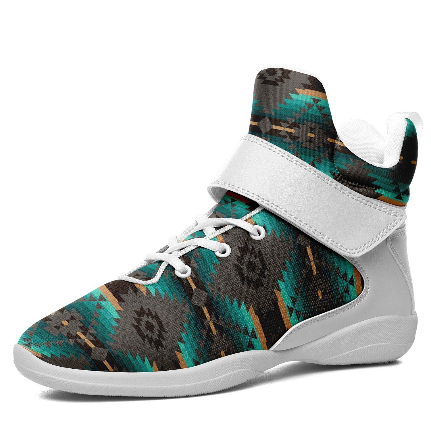 Cree Confederacy Ipottaa Basketball / Sport High Top Shoes - White Sole 49 Dzine US Men 7 / EUR 40 White Sole with White Strap