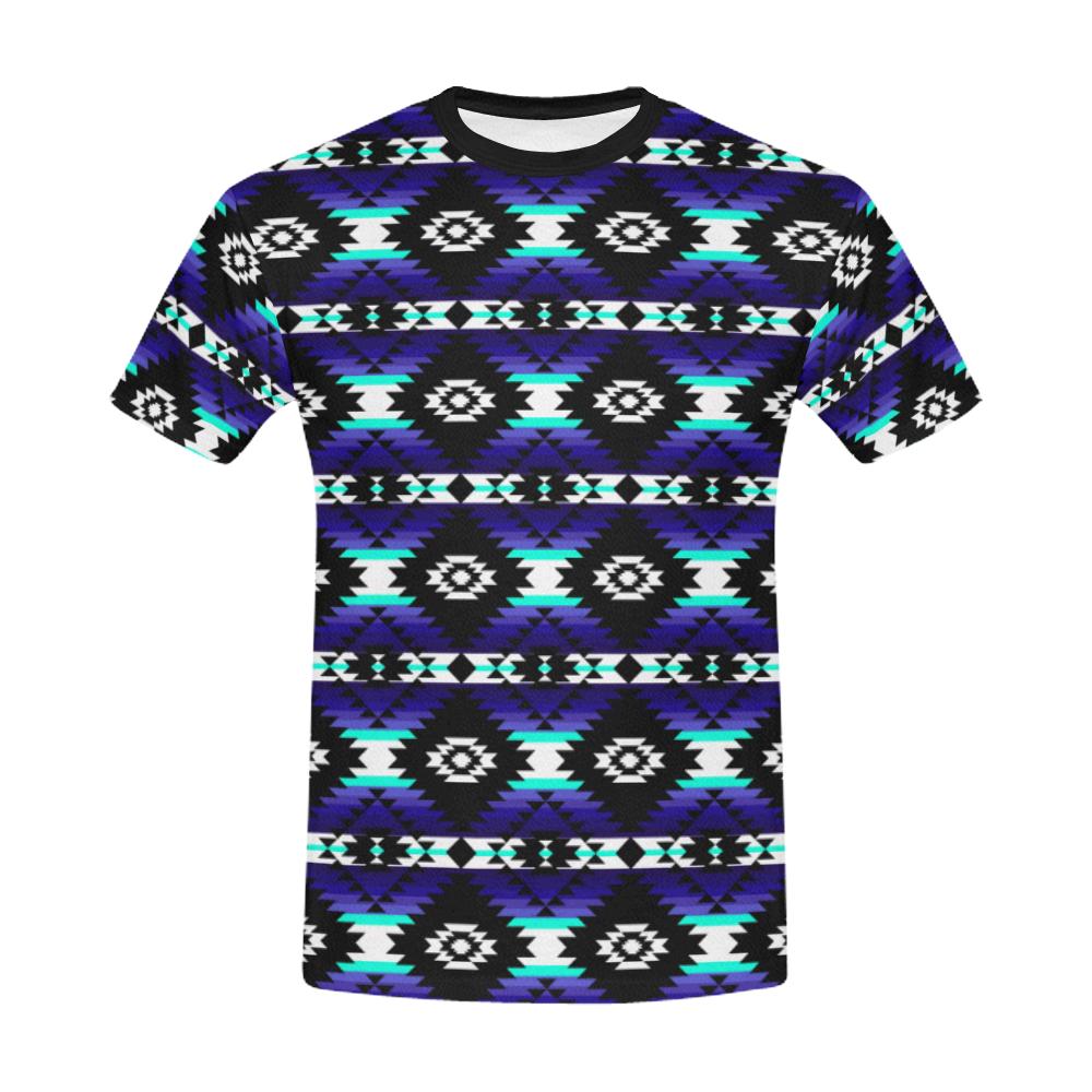 Cree Confederacy Midnight All Over Print T-Shirt for Men/Large Size (USA Size) Model T40) All Over Print T-Shirt for Men/Large (T40) e-joyer