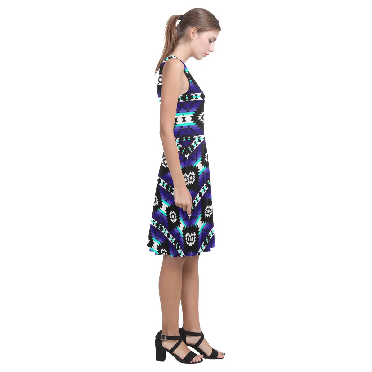 Cree Confederacy Midnight Atalanta Casual Sundress(Model D04) Atalanta Sundress (D04) e-joyer