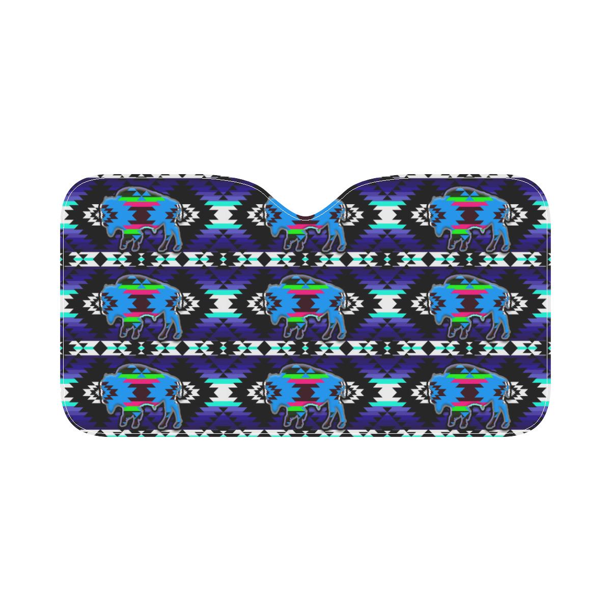 Cree Confederacy Midnight Buffalos Car Sun Shade 55"x30" Car Sun Shade e-joyer