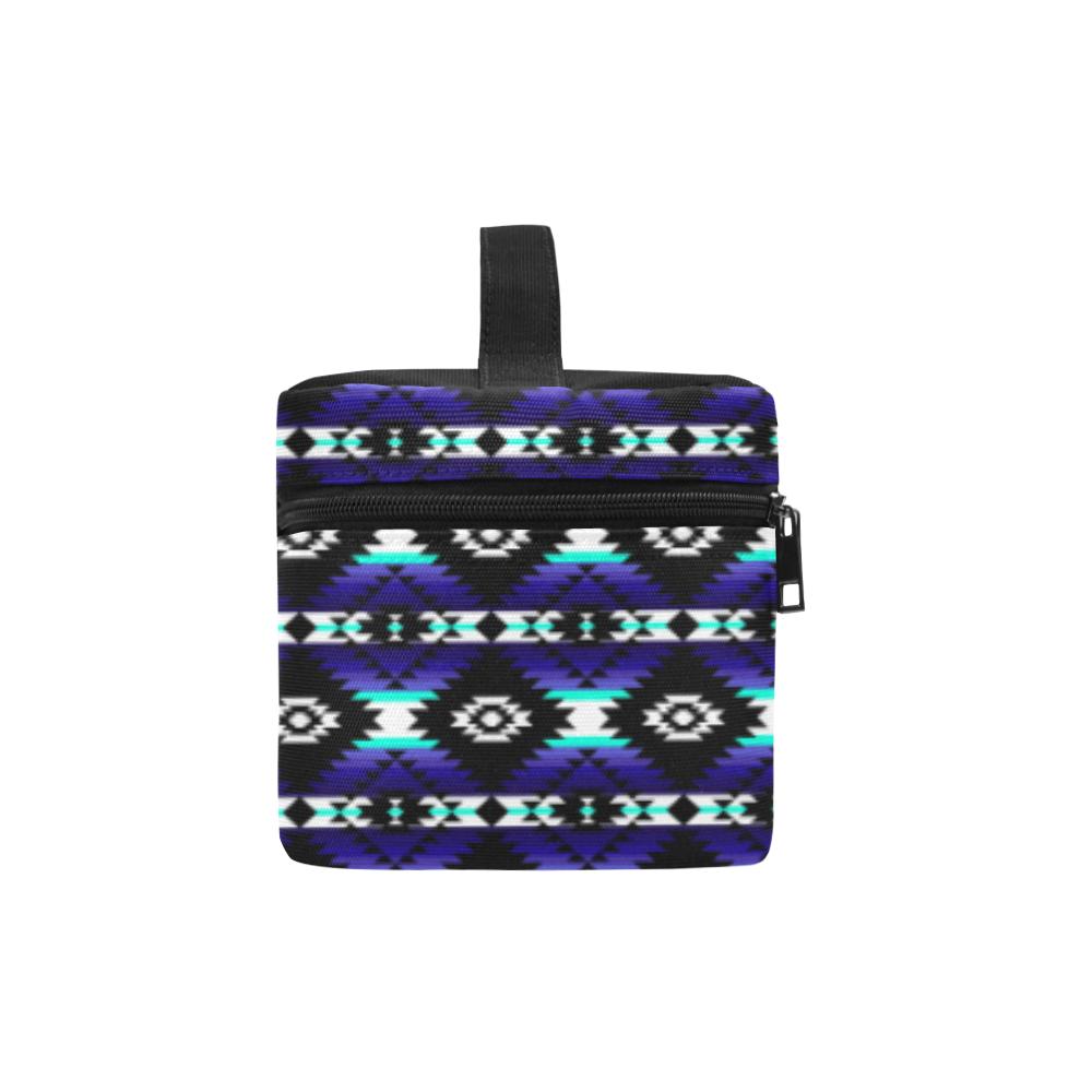 Cree Confederacy Midnight Cosmetic Bag/Large (Model 1658) Cosmetic Bag e-joyer