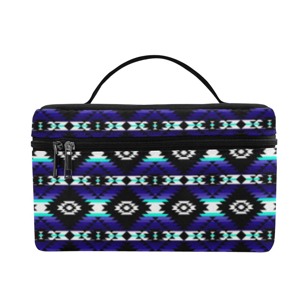 Cree Confederacy Midnight Cosmetic Bag/Large (Model 1658) Cosmetic Bag e-joyer