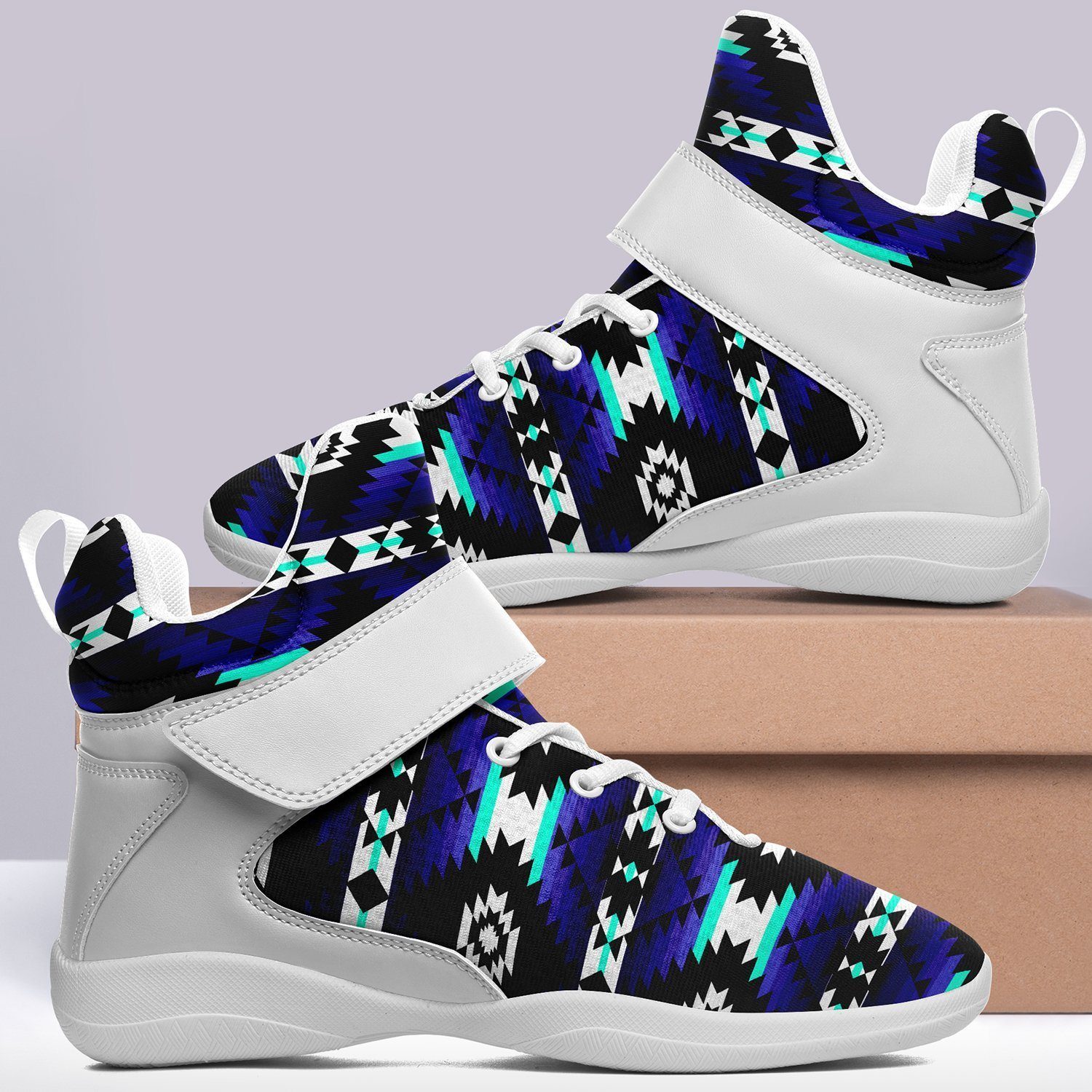 Cree Confederacy Midnight Kid's Ipottaa Basketball / Sport High Top Shoes 49 Dzine