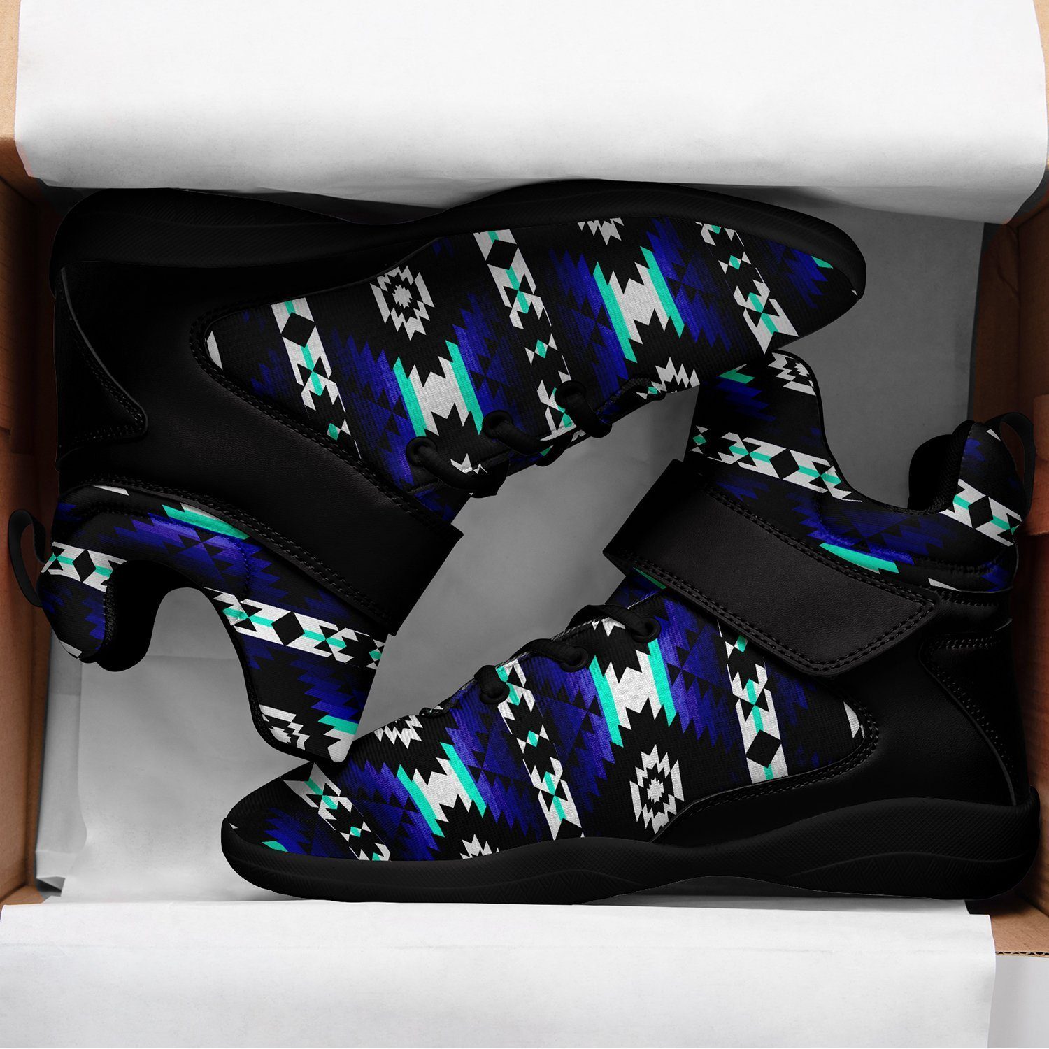 Cree Confederacy Midnight Kid's Ipottaa Basketball / Sport High Top Shoes 49 Dzine
