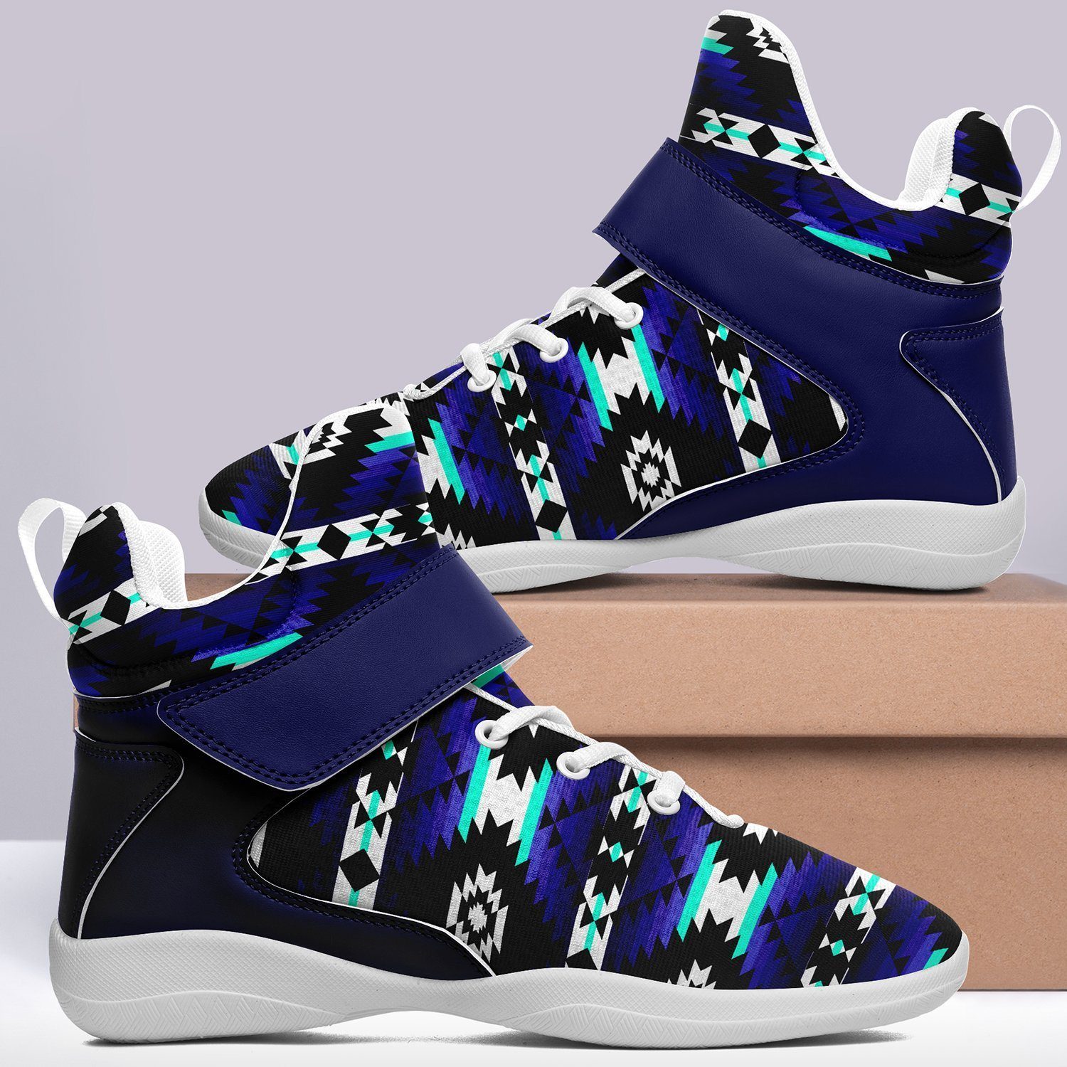 Cree Confederacy Midnight Kid's Ipottaa Basketball / Sport High Top Shoes 49 Dzine