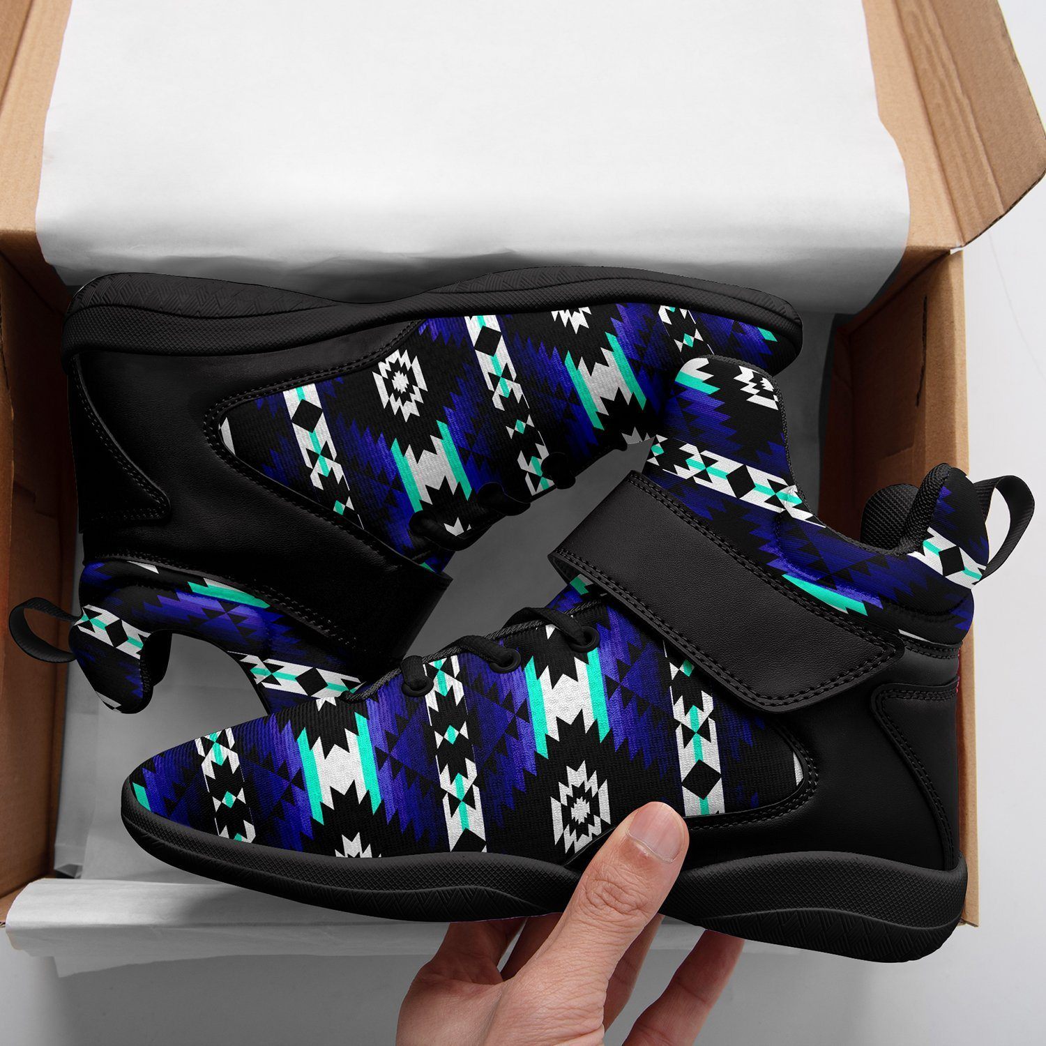 Cree Confederacy Midnight Kid's Ipottaa Basketball / Sport High Top Shoes 49 Dzine