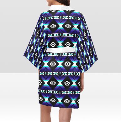 Cree Confederacy Midnight Kimono Robe Artsadd