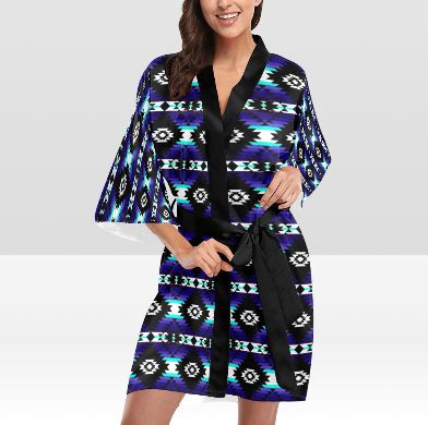 Cree Confederacy Midnight Kimono Robe Artsadd
