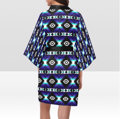 Cree Confederacy Midnight Kimono Robe Artsadd
