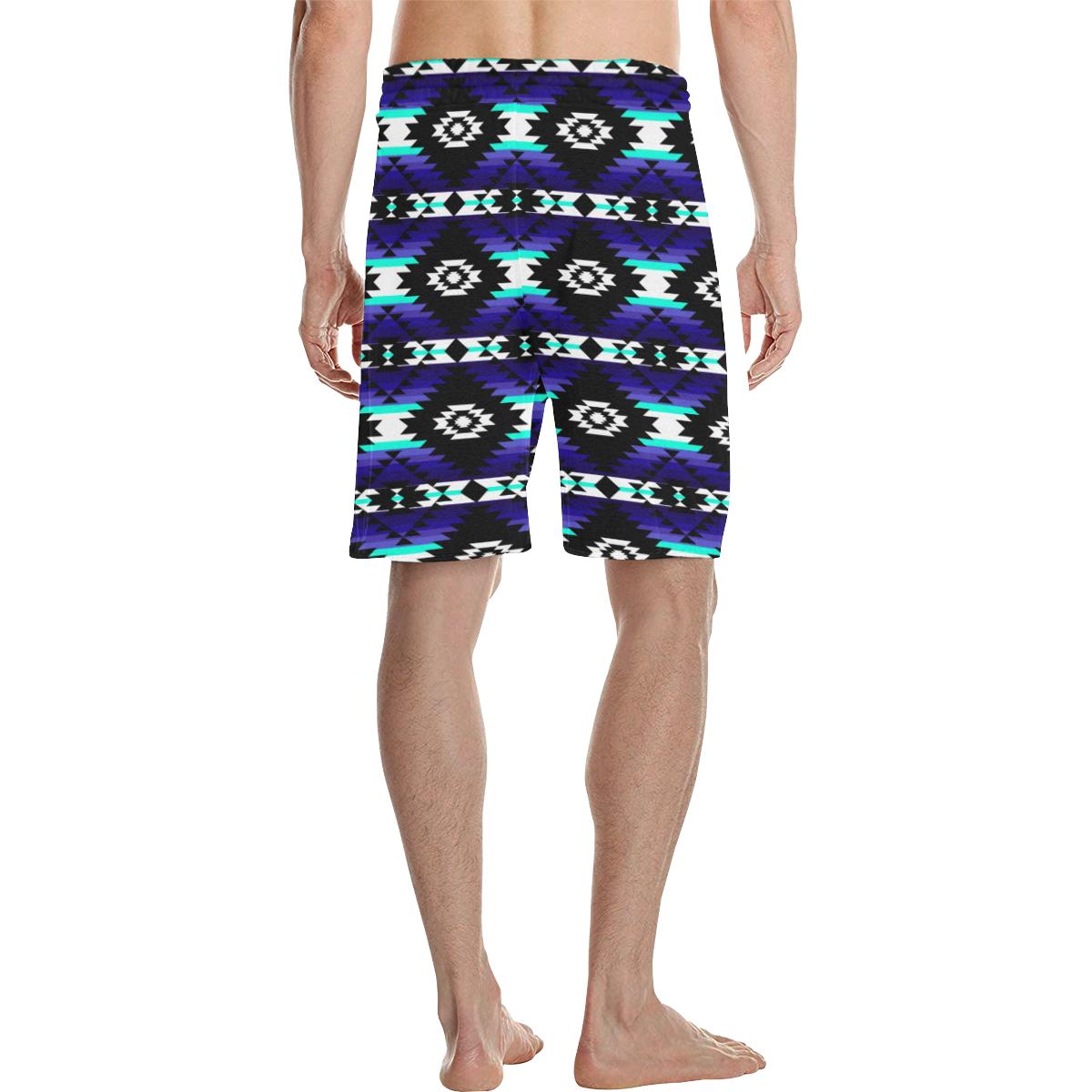 Cree Confederacy Midnight Men's All Over Print Casual Shorts (Model L23) Men's Casual Shorts (L23) e-joyer